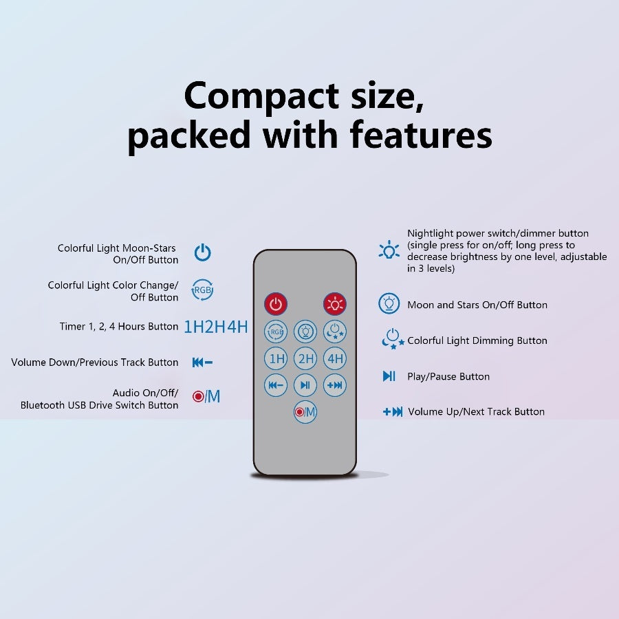 Starry Sky Light Bluetooth Speaker